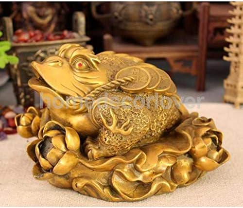 Zamtac מזרחי פנג שואי כסף כסף מזל מזל BAGUA צפרדע קרפדה קמע קמע פסל פסלי פסלון - שולחן השולחן העליון -