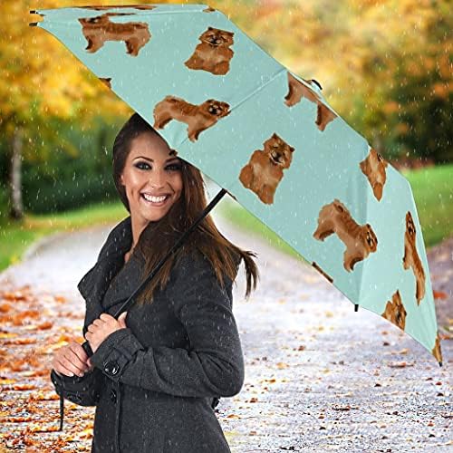 מטריות הדפסת דפוס כלב צ 'או צ' או