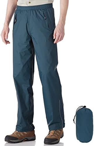 מכנסי גשם של מיזמים חיצוניים מכנסיים גשם אטום למים מכנסיים כוללים מכנסי גשם אריזים לרוח מכנסיים חיצוניים