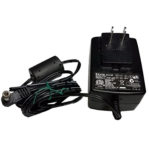 T-Power 6.6ft כבלים AC מתאם AC עבור IHome IH6 IH8 IH5 IH5B IH5BRE כפול-אלם שעון רדיו IPOD תחנת U150120DA3 SAD7015SE MKD-481501200