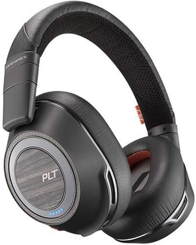 Plantronics Voyager 8200 אוזניות Bluetooth UC עם USB Type-A מתאם צרור חיוני