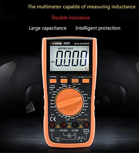 Zyzmh 9808+ דיוק דיגיטלי דיגיטלי רב -דיגיטלי רב -דיגיטלי 2000uf Capacimeter 20 מגה הרץ טמפרטורת תדר ומדידת השראות עם
