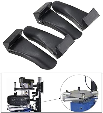 סט גנרי של 4 יחידות מפלסטיק שחור מוסיף כיסוי לסת מגן על שומרי שפת גלגלים עבור מחליפי צמיגים