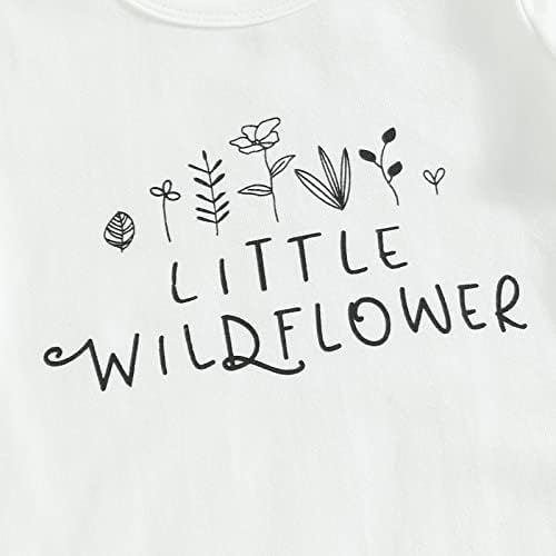 תינוקות פרחוניות תינוקות פרחוניות תלבושת תלבושת פרחי בר קטן רומפר שרוול קצר מכנסיים מכנסיים.
