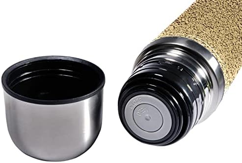 SDFSDFSD 17 גרם ואקום מבודד נירוסטה בקבוק מים ספורט ספורט קפה ספל ספל מעביר עור אמיתי עטוף BPA בחינם, רקע מטאלי
