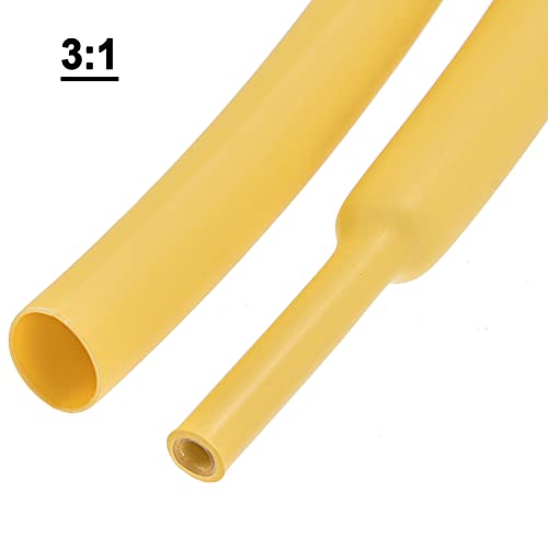 90 יחידות 3:1 חום לכווץ צינורות ערכת כפול קיר דבק מרופד צינור מבחר ערכת אדום צהוב ירוק כחול שחור לבן