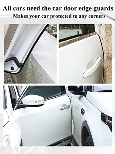 Syoauto 32ft דלת שומר קצה שומר מכונית שחורה דלת שומרי קצה דלת מגן על קצה דלת למכוניות גומי דלת אוטומטית לקצץ