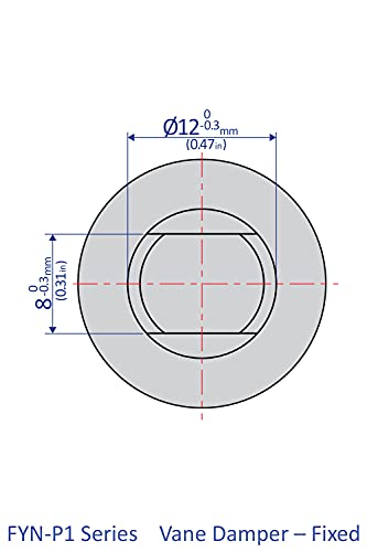 Bansbach Easylift Fyn-P1-L153 שופטים סיבוביים/סוג של שבש, 45 ממ x 18.5 ממ x 12 ממ