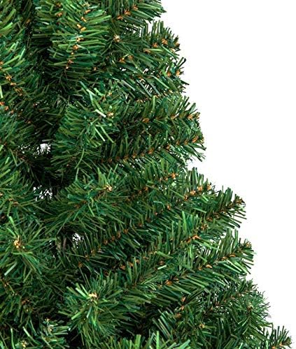 עץ חג המולד המלאכותי, עלי עץ חג המולד מציאותיים, בסיס מתכת מחוזק, קל להתקנה, קישוטים לחג המולד המקורה והחוץ המושלם