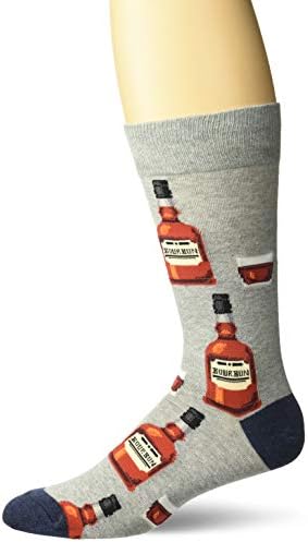 Hot Sox Sox's Fun's Cocktail Drinks Crew 1 Pair Pack-Happy Hour Happ