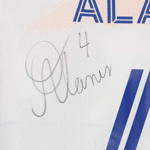 רעידות אדמה של אוסוואלדו אלניס סן חוזה חתימה על חתימה על גפרורים משומשים 4 גופייה לבנה מעונת MLS 2020 - גופיות כדורגל