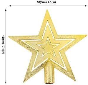 ABAODAM 3 PCS קישוט כוכב Treetop Star Toppers Toppers Toppers