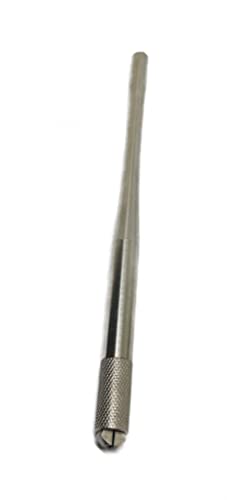 כלי עט אקסצנטרי מיקרובליידינג נירוסטה לקעקוע קוסמטי גבות, 5.4 אינץ', 1.0 ספירה
