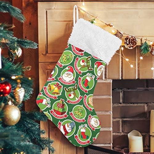 אייקון חג המולד של Pimilagu גרבי חג המולד 1 חבילה 17.7 , גרביים תלויים לקישוט חג המולד