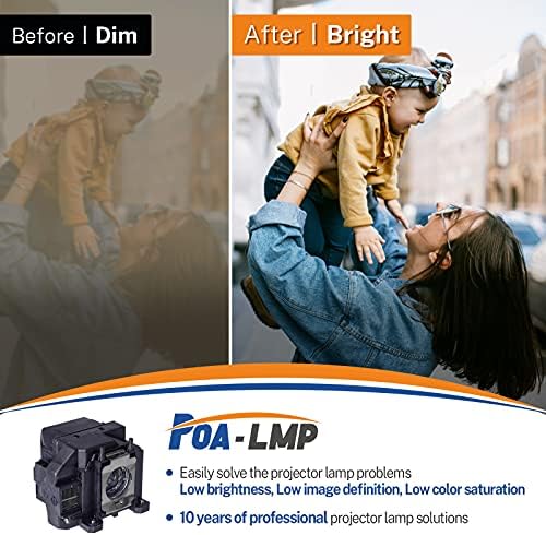 POA-LMP LP67 מנורה מקרן החלפה ל- ELPLP67 V13H010L67 Epson Powerlite הקולנוע הבית 750HD 710HD 707 500 1221 1261W