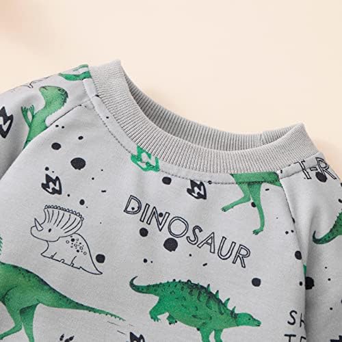 Weixinbuy ילד נולד ילד תלבושות תינוקות שרוול ארוך דינוזאור רומפר רומפר גדול