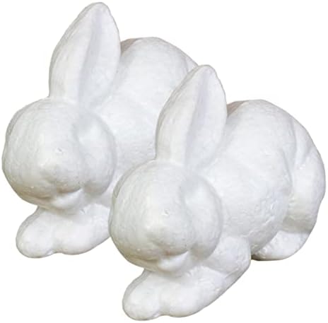 ABAODAM 6 PCS לבנים ארנב ארנב צעצועים לילדים לילדים קישוטים לידה