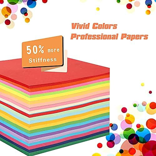 אוריגמי נייר כפול צדדי צבע-200 גיליונות-20 צבעים-6 אינץ כיכר קל לקפל נייר למתחילים