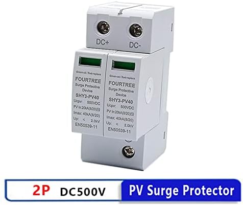 PVSDEM PV Surge Surge Protector 2P 500VDC Argester Device SPD מתג בית מתג סולארי מערכת סולר סימון לייזר תיבת קופסאות