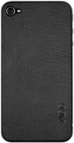 עור עור לאייפון 4 שחור רגיל-1 מארז-מגן מסך - אריזה קמעונאית-נקה