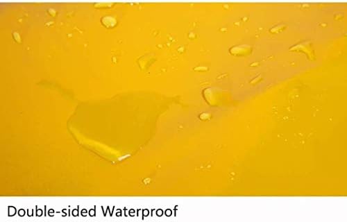 רזף גשם כבד - 600 גרם / מר - לוח ברזנט צהוב, קמפינג עמיד למים / קרם הגנה, כיסוי רצפת גינון