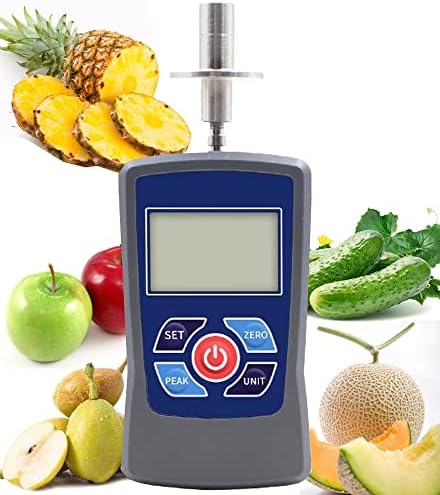 HFBTE דיגיטלי פירות קשיחות מדד מד מד מינימומומטר פרי דינמומטר פירות לפירות קשים עם טווח 0.4 עד 30 קג/סמ 2 קוטר ראש לחץ