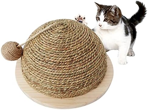 סלטיום חתולי צעצוע עץ תחתון צלחת קש חצי עגול טחינת טופר כדור חתולי צעצוע טיפוס מסגרת חתולי צעצוע עם סיסל תליית