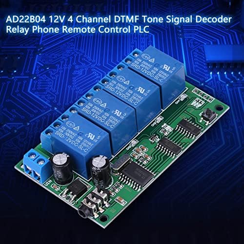 Marukio AD22B04 12V 4 ערוץ DTMF Latch Sound AC לוח AC SUND TONITING SIGNER DELADER ממסר טלפון שלט רחוק PLC