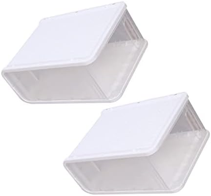 Zerodeko תיבת אחסון לערימה 4 יחידות קופסאות אחסון נעליים מפלסטיק סוג מגירת סוג פתיחה קופסאות קופסאות קופסאות