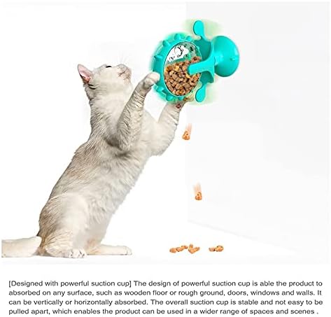 Haiserven סובב את טחנת הרוח קיטי עצמית ומקל על השעמום חפץ חתיכה רב-פונקציונלית שדלפת צעצוע של חתול כחול