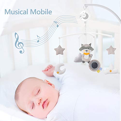 תינוק מוסיקלי עריסה נייד צעצועי עם סיבוב, רקון עננים וכוכבים להרגיע תליון צעצוע, מכני מוסיקה תיבת עיצוב,משתלת