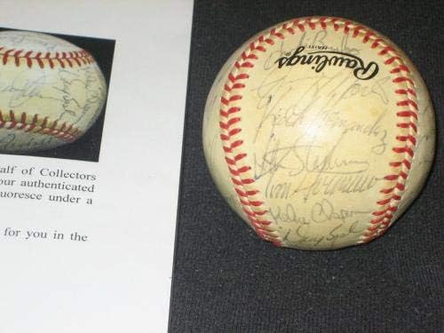 1984 צוות Mets חתם על חתימה על חתימה על פי בייסבול Feeney Staub + PSA/DNA LOA - כדורי בייסבול עם חתימה