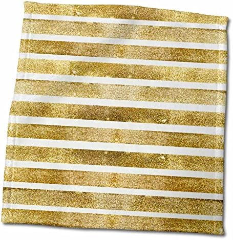 3 דרוז אן מארי באו - דפוסים - דפוס פסים אופקי זהב - מגבות