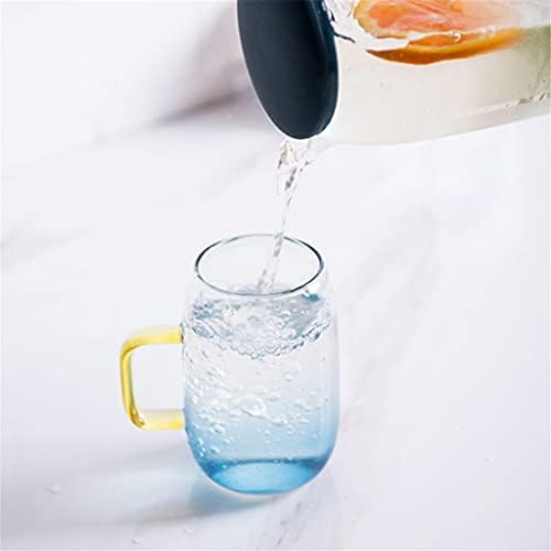 SDFGH Gladient Glass Taepot 1400 מל סט תה קומקום קומקום עמיד בחום כד מיץ מים קרים