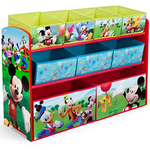 Delta Kids Deluxe 9-BIN Storage Wargen, GreenGuard Gold Certified, Disney Mickey Mouse