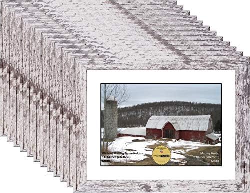 מסגרות תמונה יצירתיות 8x10 פתיחת מחצלת שחורה במסגרת תמונה עץ אסם בגודל 11x14 אינץ