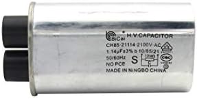 הסמכת CQC & VDE אוניברסלית HVC CH85 תנורי מיקרוגל קבלים מתח גבוה, 1.14UF 21114.2100V.A