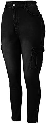 מכנסי ז 'אן מיאשוי לנשים נמתחים נשים מכנסי ג' ינס מזדמנים אמצע מותניים מכנסיים נשים ז ' אן רומפרס וסרבלים