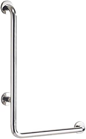 Fazrpip אמבטיה קיר מעקות מעקות פסי בר, ​​תפס בר L Sbathroom משענת חדר היד -מעקה נירוסטה נירוסטה -חדר מקלחת חדר החלקה מוט/מראה