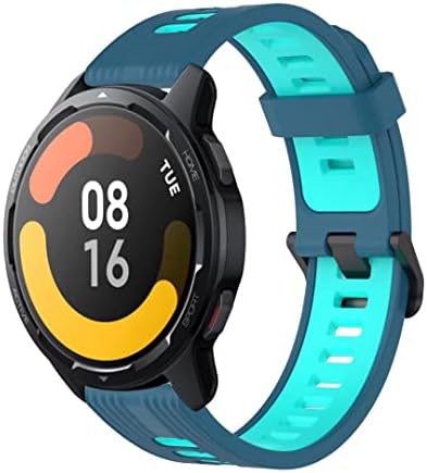 Ipartsonline Silicone Watch Strap תואם ל- Xiaomi Watch S1 Active/S1/Mi Watch, פס החלפת שעון נושם 22 ממ צמיד