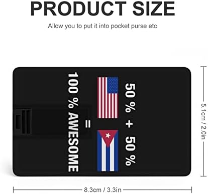 קובה אמריקאית דגל מדהים כרטיסי בנק אשראי USB כונני פלאש ניידים זיכרון נייד כונן אחסון מפתח 64 גרם