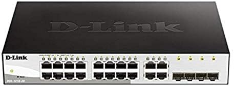 D-Link Systems 20-Port Gigabit מתג חכם באינטרנט כולל 4 יציאות SFP של Gigabit