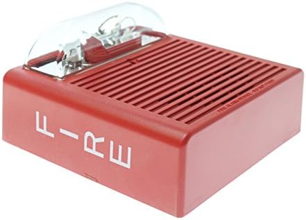 Wheelock ASWP-2475W-FR אטום מזג אוויר קיר קיר סטרוב, אדום, בית פלסטיק, מנורת קסנון, עדשה צלולה, חומר עדשת לקסן, אותיות