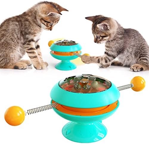 Goone Cat צעצועים אינטראקטיביים לחתולים מקורה, צעצועים לחתלתולים מצחיקים, צעצוע קפיץ של חתול לחיות מחמד עם כדורים