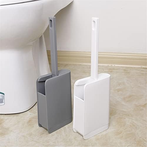 Wionc מברשת ניקוי טואלט כפול-צדדי מברשת משק בית מברשת שירותים יצירתי ידית ארוכה עם ערכת מחזיק WC בסיס