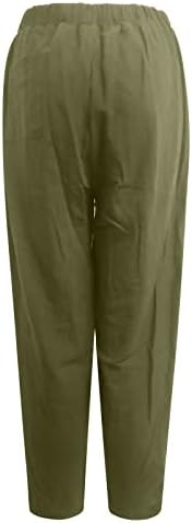 מכנסי פשתן של אמיקאדום מכנסיים מזדמנים למכנסיים נערות רגליים ישר מכנסי קיץ סתיו 2023 בגדים הם
