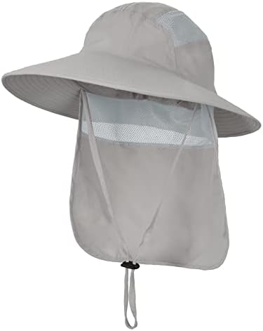 כובע דייג עם דש צוואר כובע שמש לגברים נשים הגנה על UV כובעי קיץ רחבים