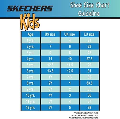 Skechers לילדים של ילד גבול-זאטי של נעלי ספורט, חיל הים/כתום, 1.5 ילד קטן