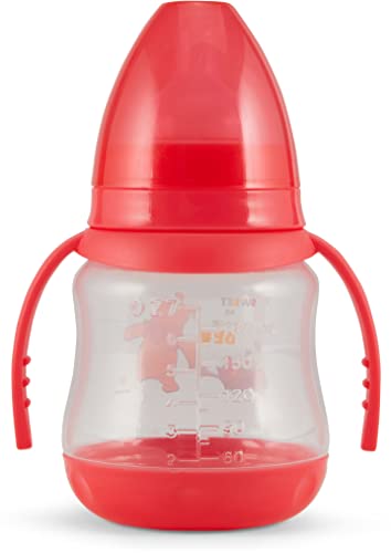 דיסני 2 מארז 7 אונקיה בקבוקי תינוקות עם הדפסי אופי וכיסויים צבעוניים עם ידית כפולה - חינם וקל לניקוי