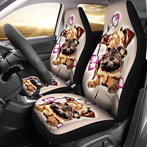 כרית בריסל גריפון כלב הדפסת רכב מושב מכסה